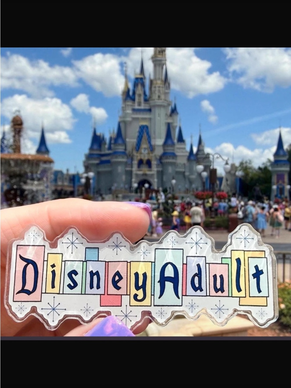Retro Magnet for Grown-Up Theme Park Fans | Colorful Mid-Century Style Magnet